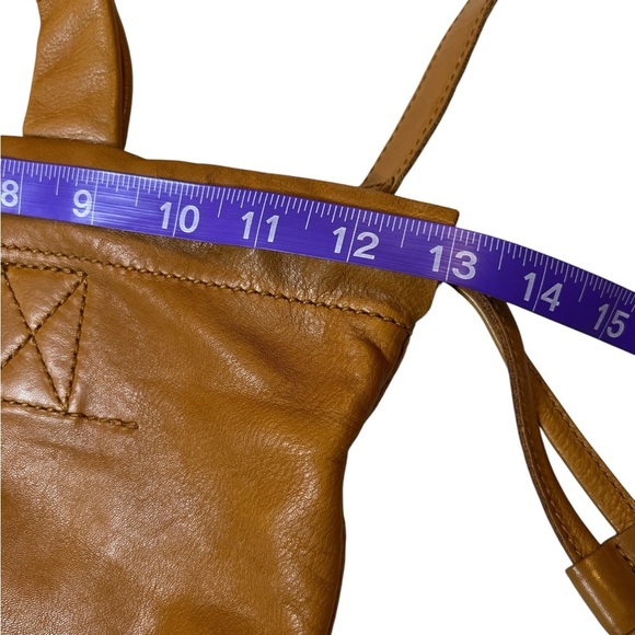 MADEWELL Piazza Tan Brown Leather Crossbody Adjustable Strap Hand Bag - Picture 10 of 14